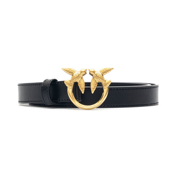 PINKO XS love birds leather belt