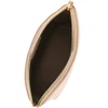grained leather pouch