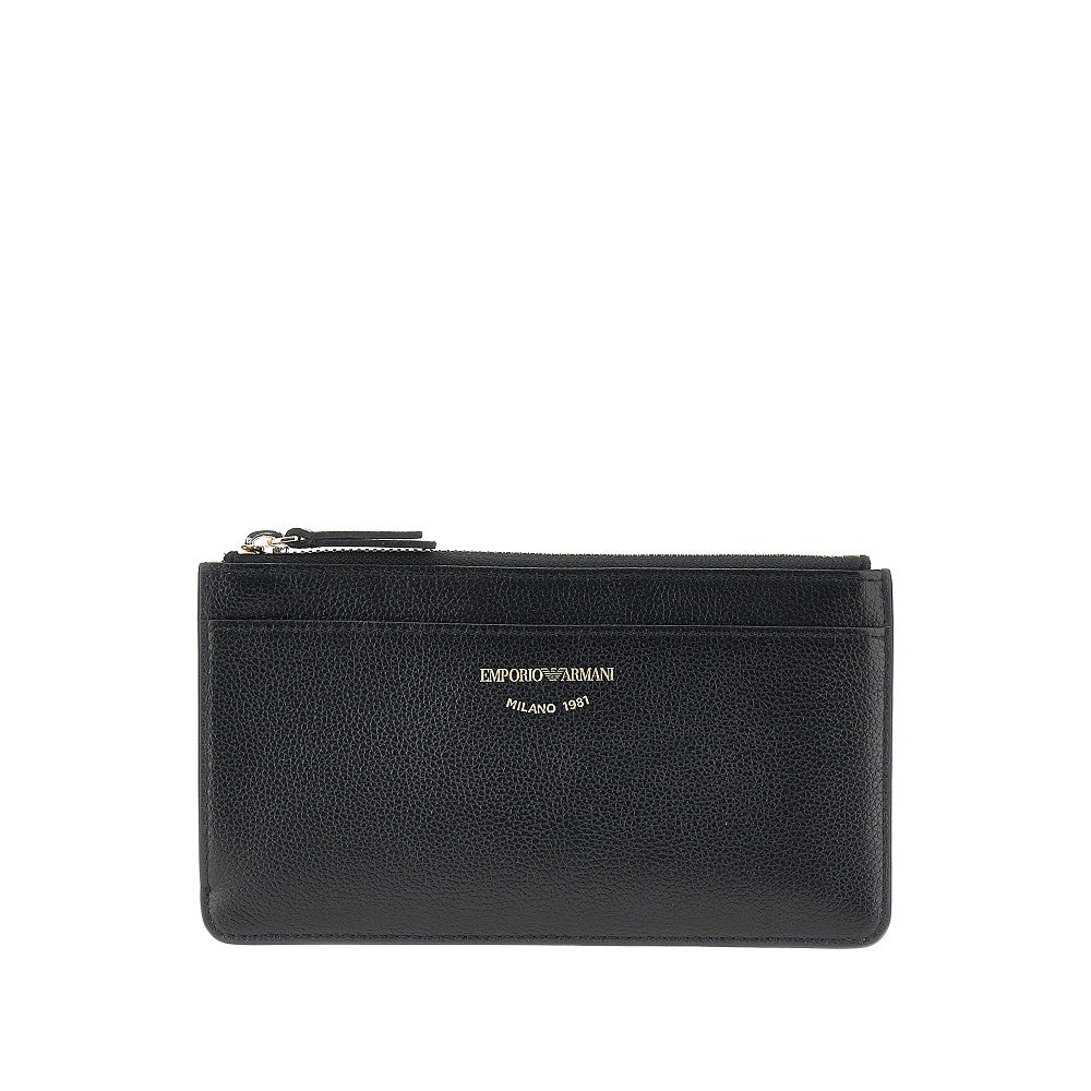 EMPORIO ARMANI OS faux leather cardholder pouch