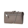 leather clutch with chain