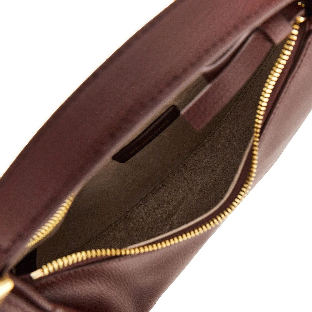 emporio armani 1981 leather mini hobo bag