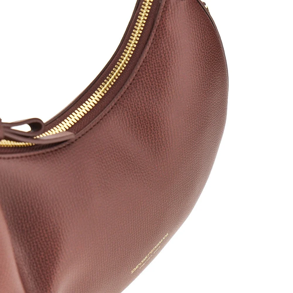 emporio armani 1981 leather mini hobo bag