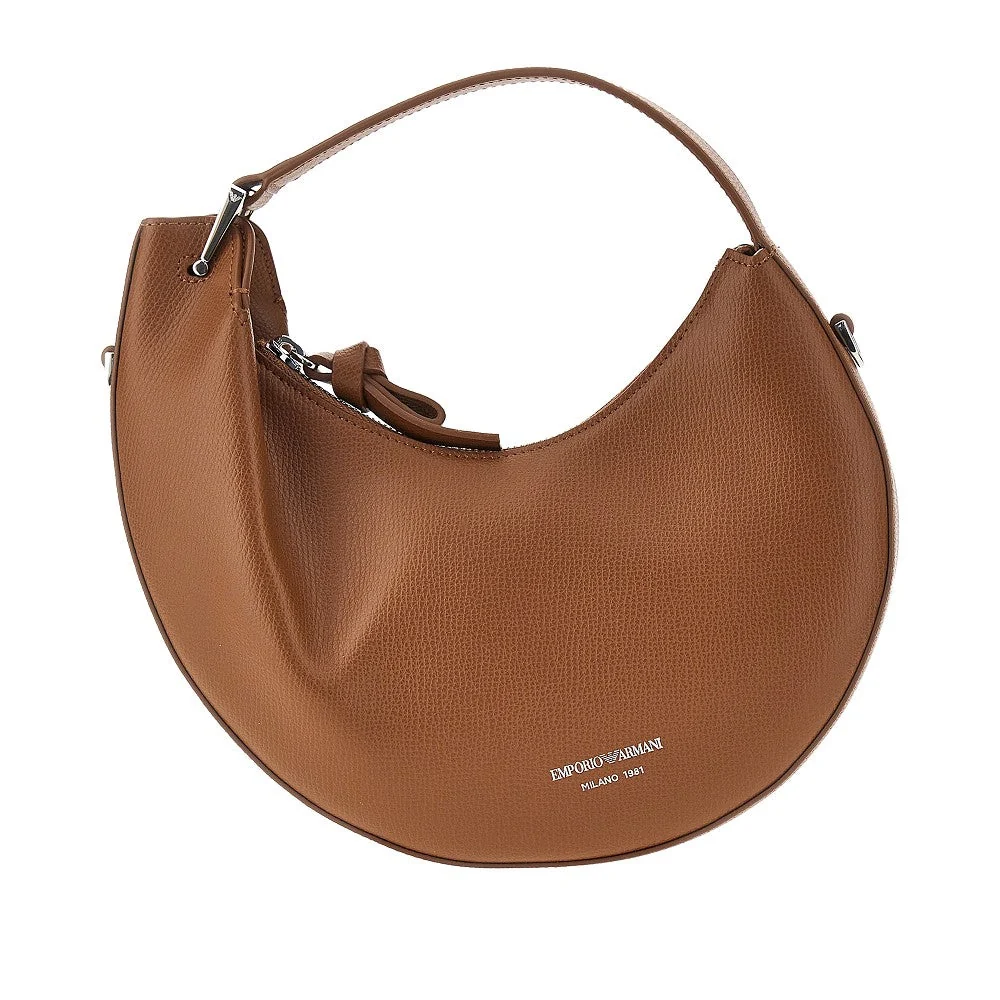 emporio armani 1981 leather mini hobo bag
