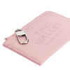 grained leather zip wallet