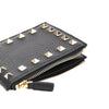rockstud grained leather coin purse
