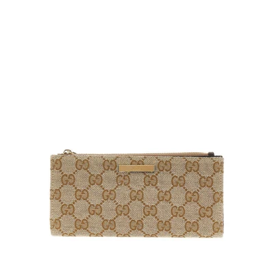 original gg wallet with logo plate