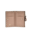 leather rockstud bi-fold carholder