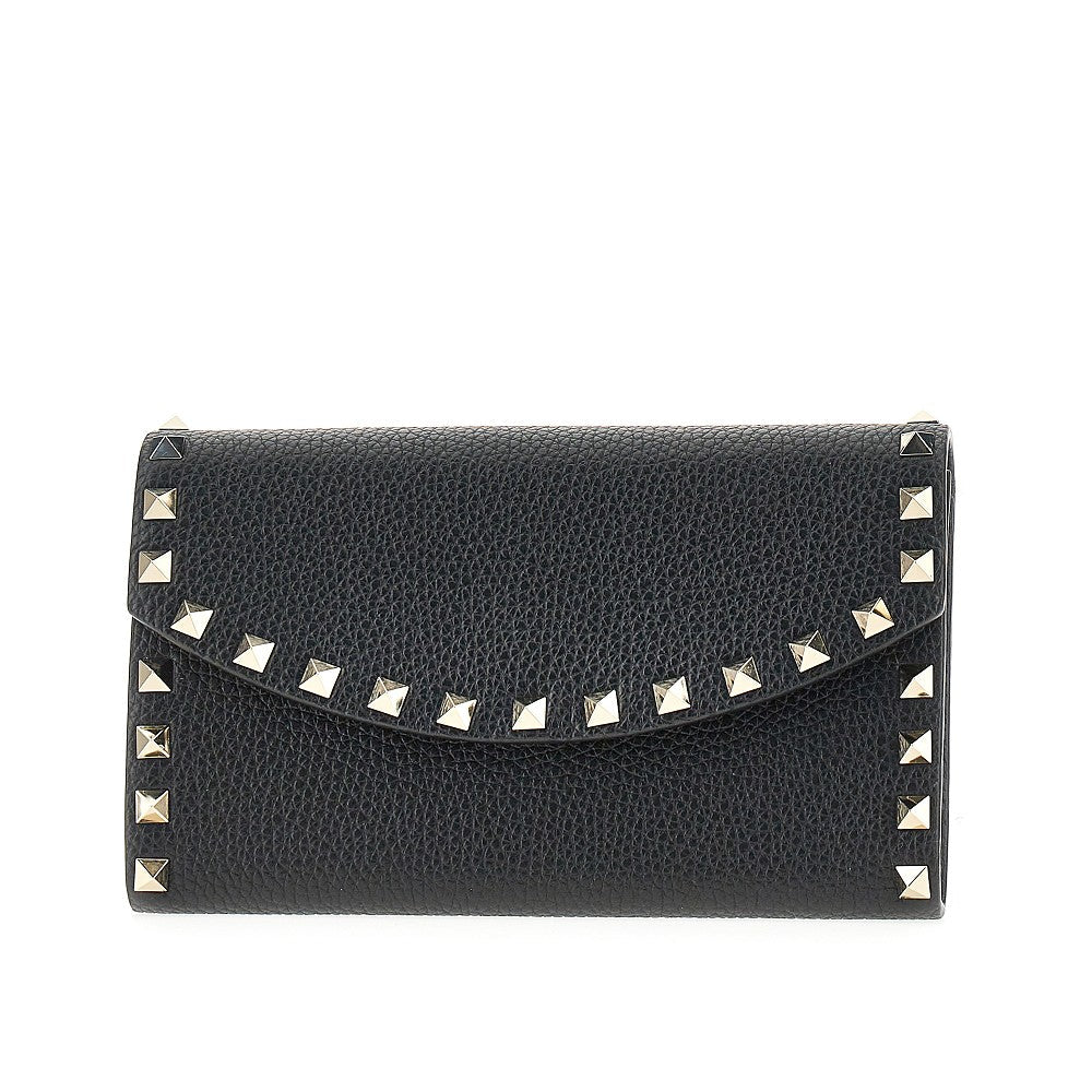 leather rockstud wallet pouch