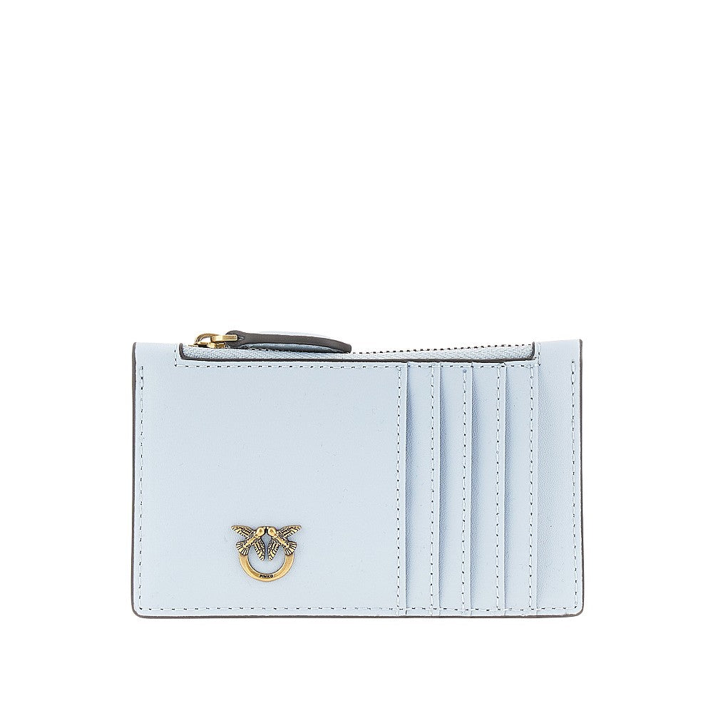 PINKO OS love birds leather cardholder