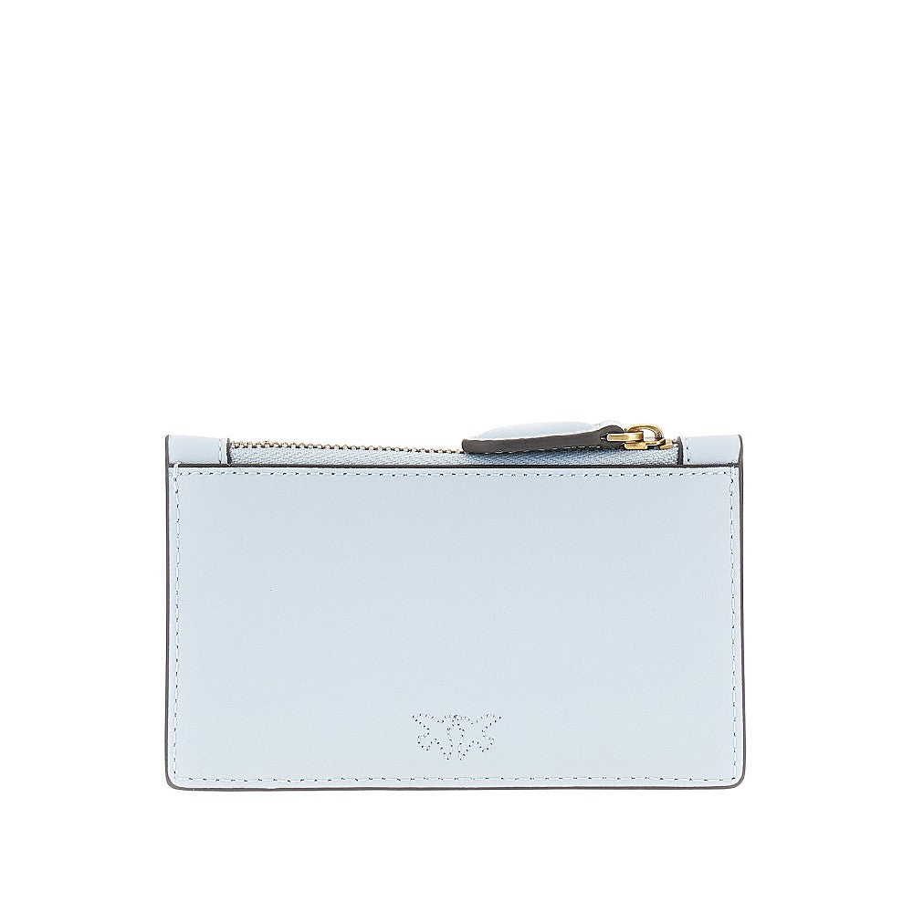 PINKO OS love birds leather cardholder