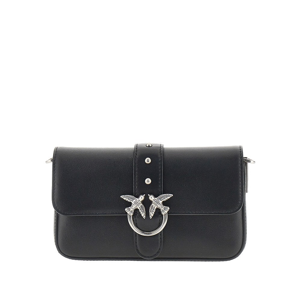 PINKO OS leather love one slouchy baby bag