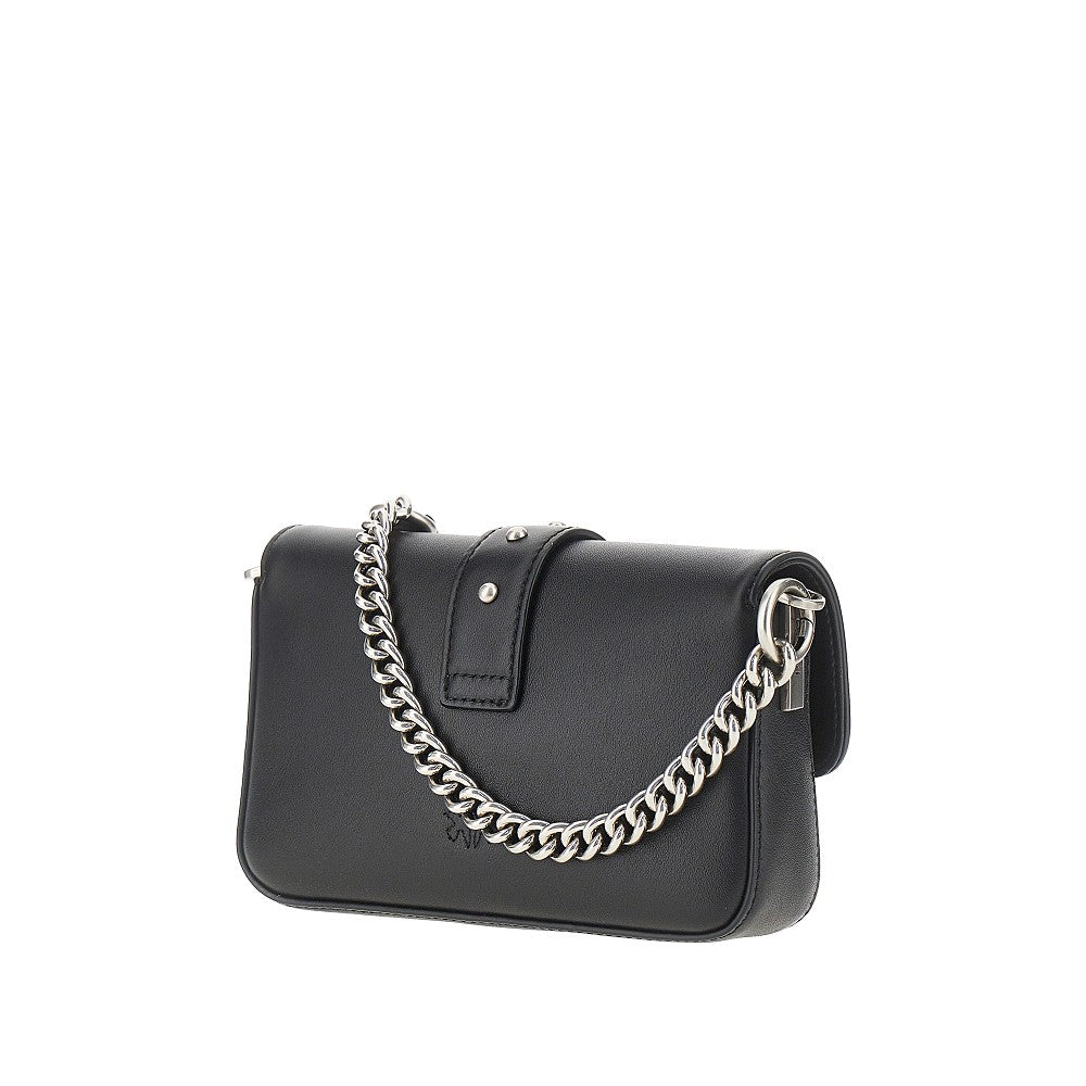 PINKO OS leather love one slouchy baby bag