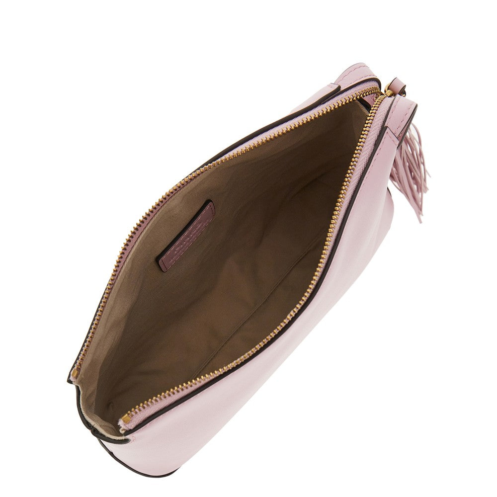 leather pouch with tassel