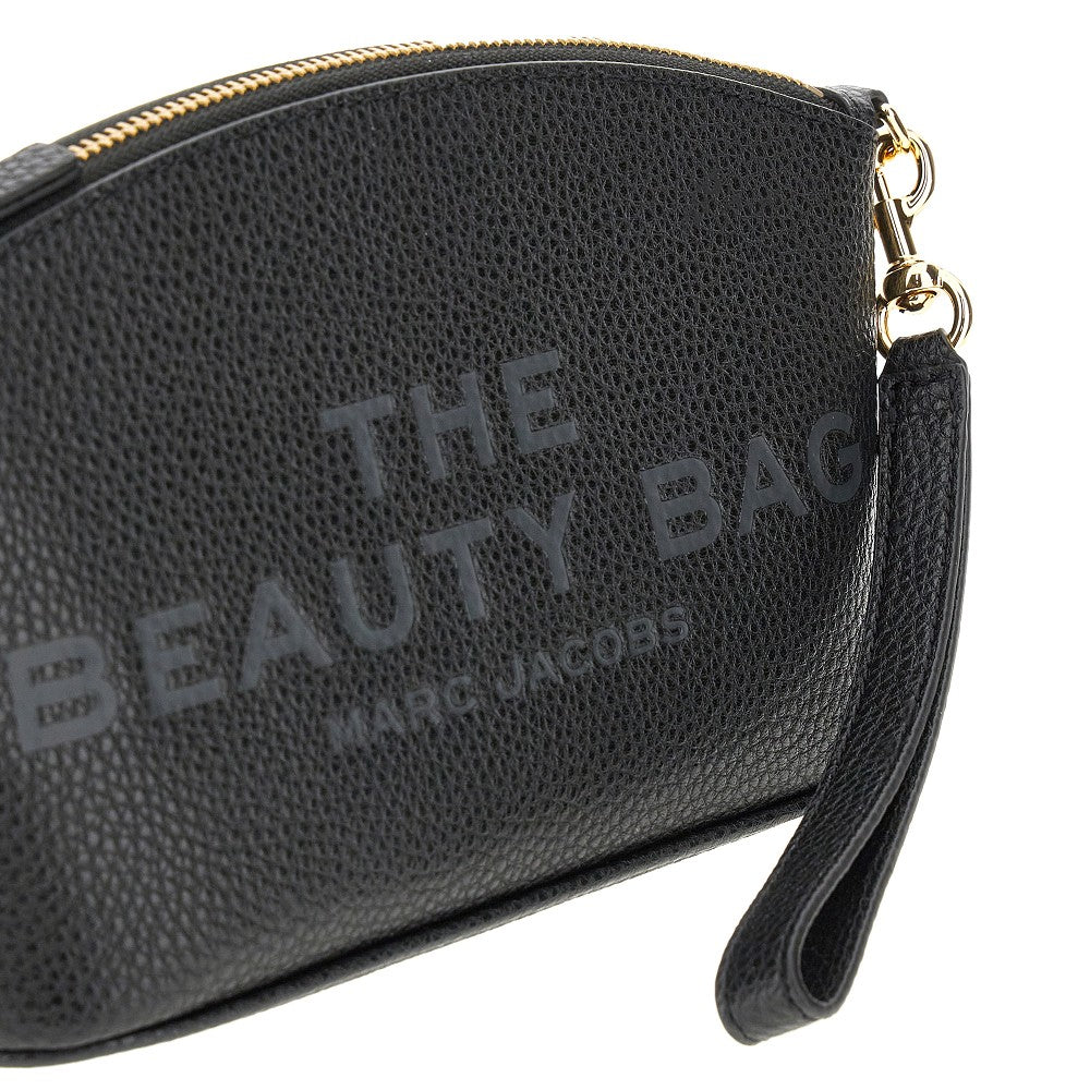 grain leather beauty bag